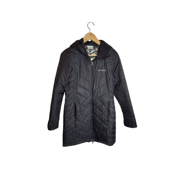 Columbia Women's Heavenly Mid Length Omni-Heat Parka Size XS black - Picture 1 of 9